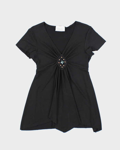 Vintage Y2k 00s Daniel Laurent Beaded Top - S