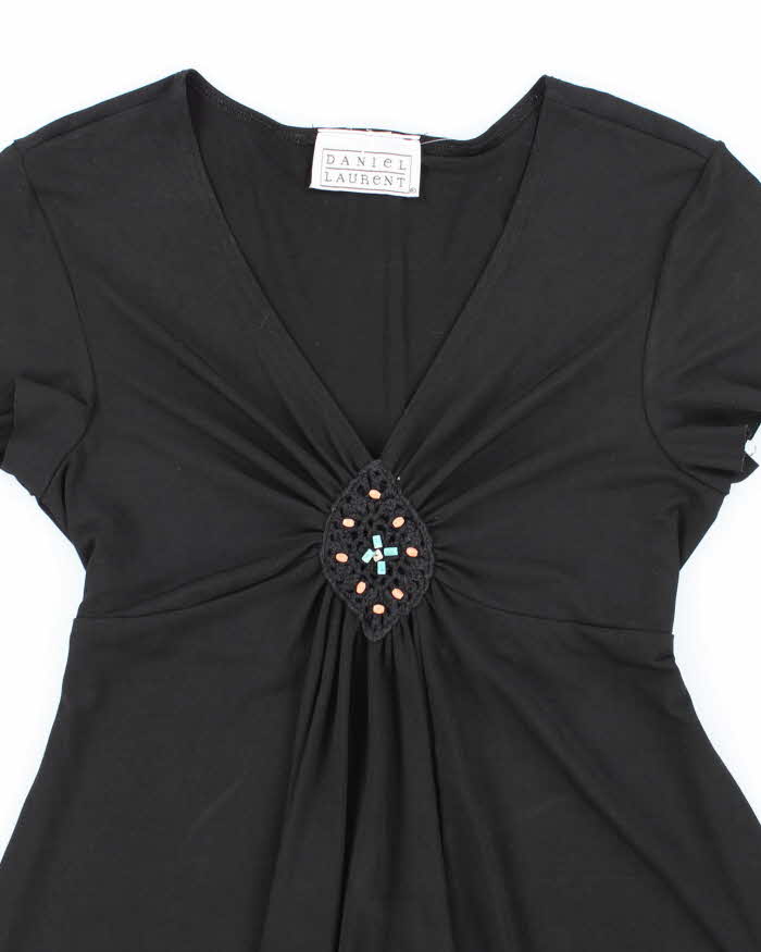 Vintage Y2k 00s Daniel Laurent Beaded Top - S