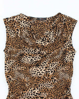 Vintage Y2k 00s Style &amp; Co Leopard Print Top - M