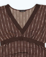 Vintage Y2k 00s Major Polka Dot Batwing Top - L