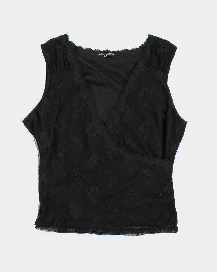 Vintage Y2k 00s Mario Serrani Lace Top - XL