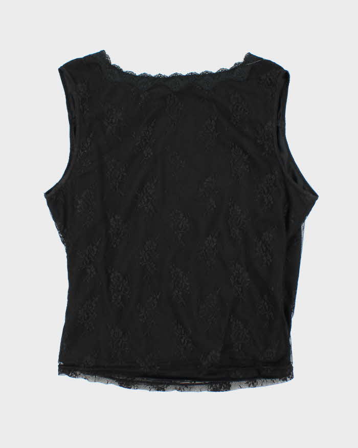 Vintage Y2k 00s Mario Serrani Lace Top - XL