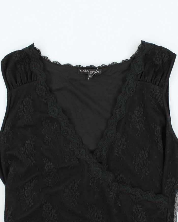 Vintage Y2k 00s Mario Serrani Lace Top - XL