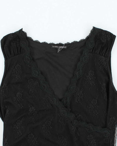 Vintage Y2k 00s Mario Serrani Lace Top - XL