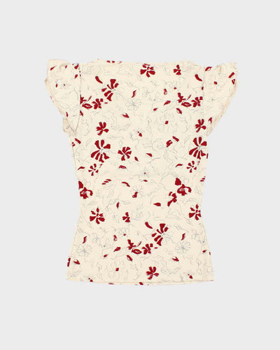 Vintage Y2k 00s Jacob Floral Top - S