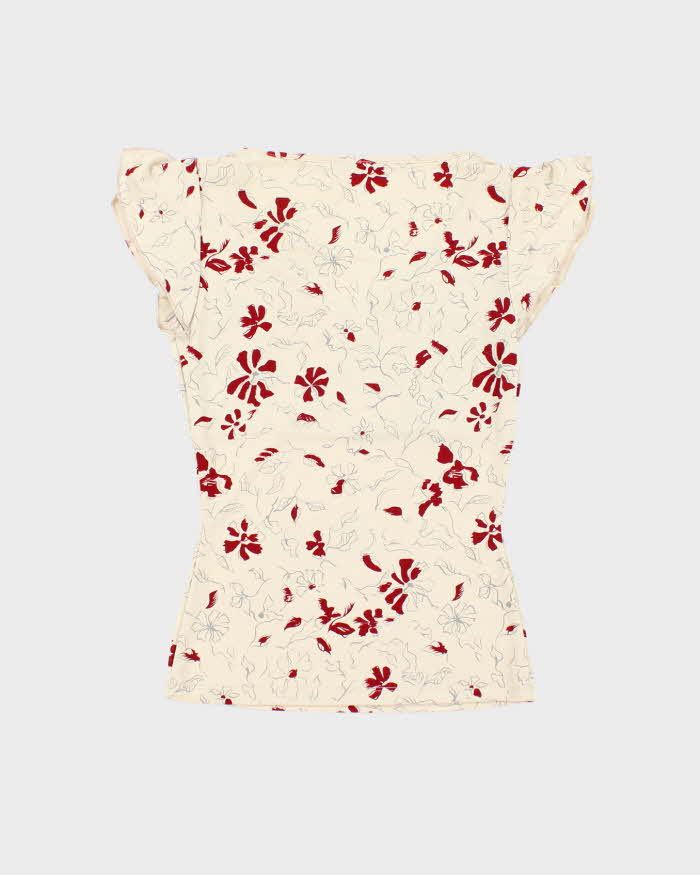 Vintage Y2k 00s Jacob Floral Top - S
