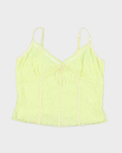 Vintage Y2k 00s Mantles Lace Cami - M
