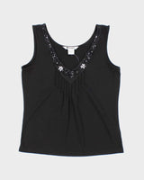 Vintage Y2k 00s Nygard Beaded Cami - M