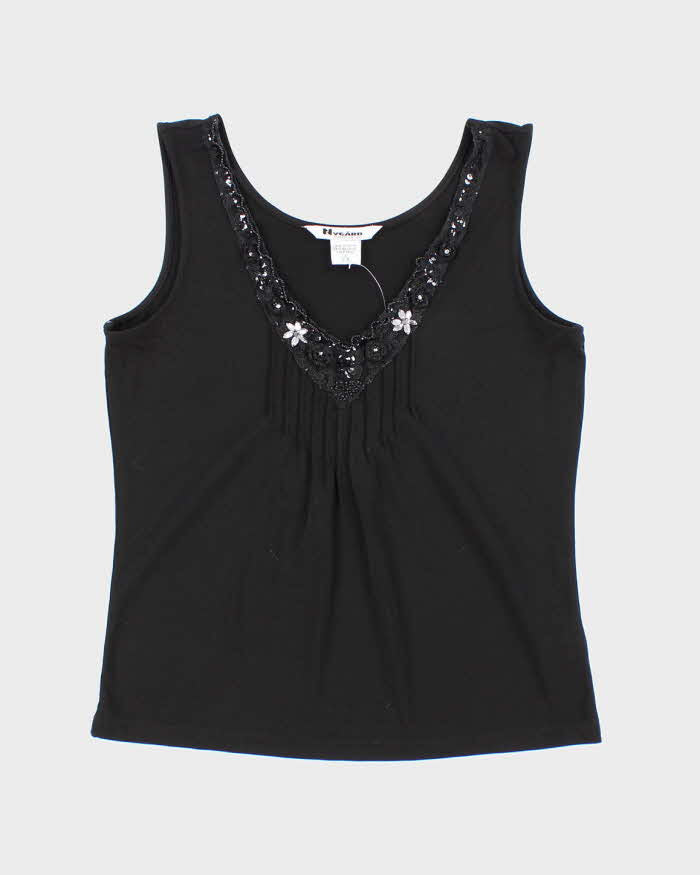 Vintage Y2k 00s Nygard Beaded Cami - M