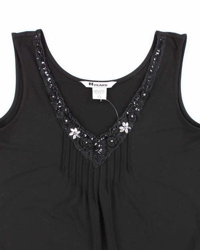 Vintage Y2k 00s Nygard Beaded Cami - M