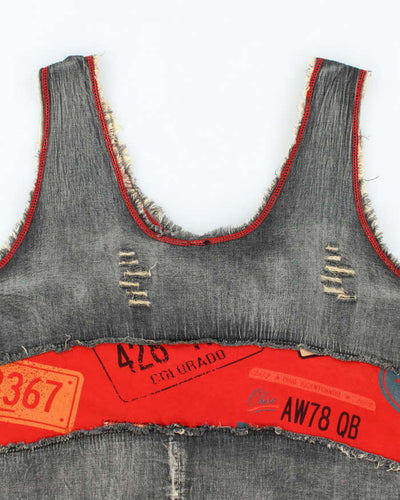 Vintage Y2k 00s Gujinchao Patchwork Top - XL