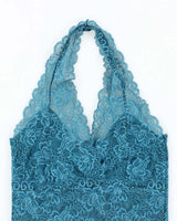 Vintage Y2k 00s Lace Halter Neck Top -S