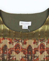 Vintage 90s Bellessa Sequin Top - L