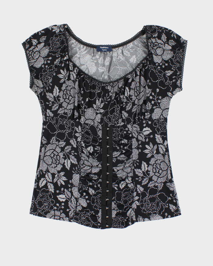 Vintage Y2k 00s Reitmans Clasp Milkmaid Style Blouse - S