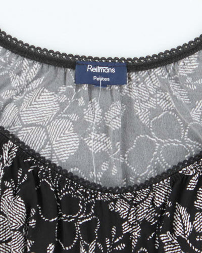 Vintage Y2k 00s Reitmans Clasp Milkmaid Style Blouse - S