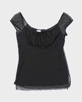 Vintage Y2k 00s Suzy Milkmaid Style Blouse - L