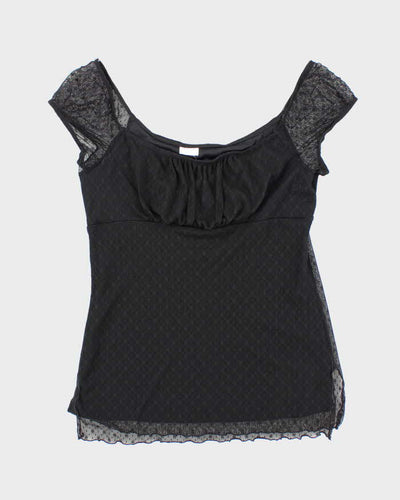 Vintage Y2k 00s Suzy Milkmaid Style Blouse - L