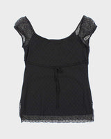 Vintage Y2k 00s Suzy Milkmaid Style Blouse - L
