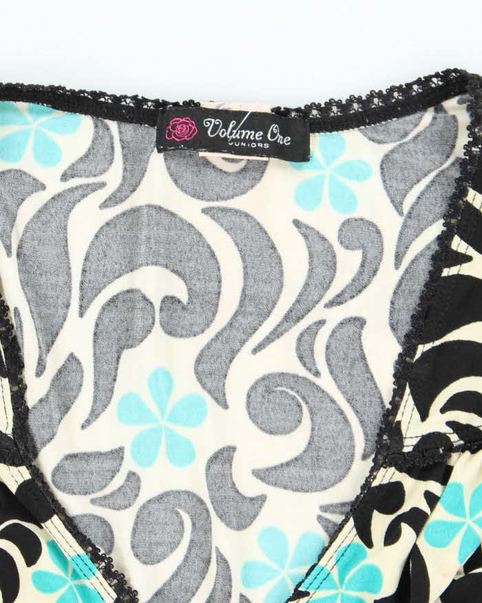 Vintage Y2k 00s Volume One Floral Blouse - M