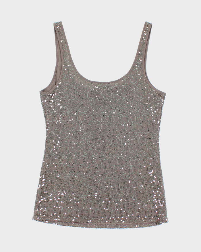 Vintage Y2k 00s Moda International Sequin Cami - S
