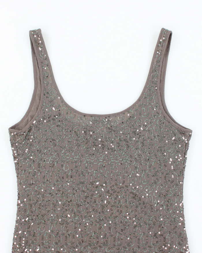 Vintage Y2k 00s Moda International Sequin Cami - S
