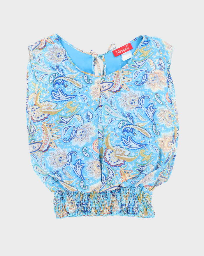Vintage Y2k 00s Nicholas Paisley Pattern Blouse - M