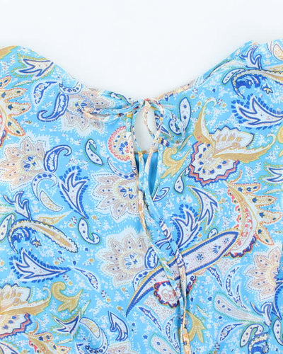 Vintage Y2k 00s Nicholas Paisley Pattern Blouse - M