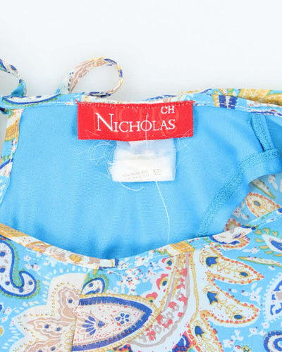 Vintage Y2k 00s Nicholas Paisley Pattern Blouse - M