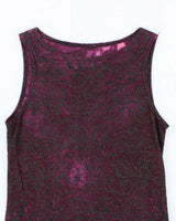Vintage 90s Glittery Pattern Top - S