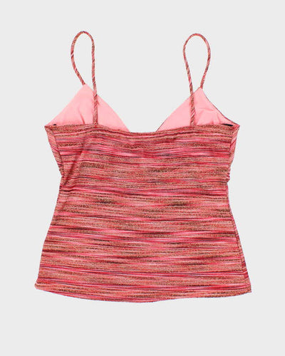 Vintage Y2k 00s FWR Stripe Cami - M