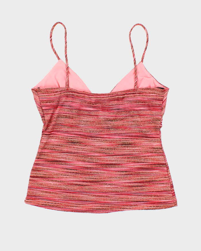 Vintage Y2k 00s FWR Stripe Cami - M