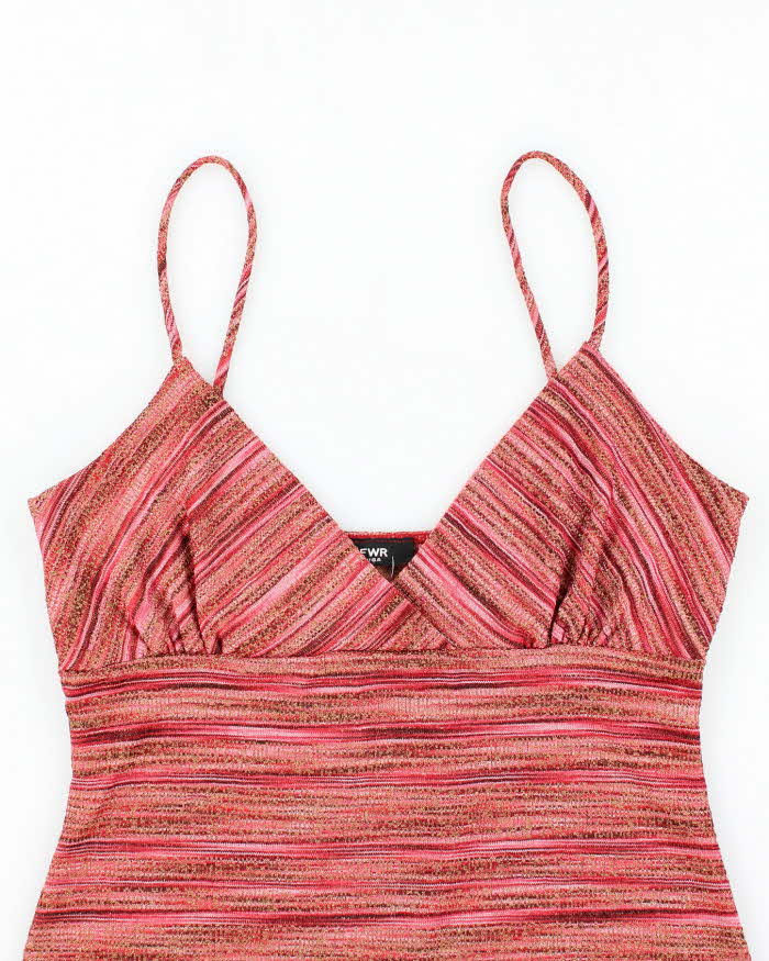 Vintage Y2k 00s FWR Stripe Cami - M