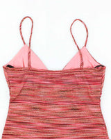 Vintage Y2k 00s FWR Stripe Cami - M