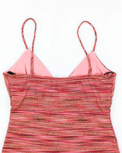 Vintage Y2k 00s FWR Stripe Cami - M