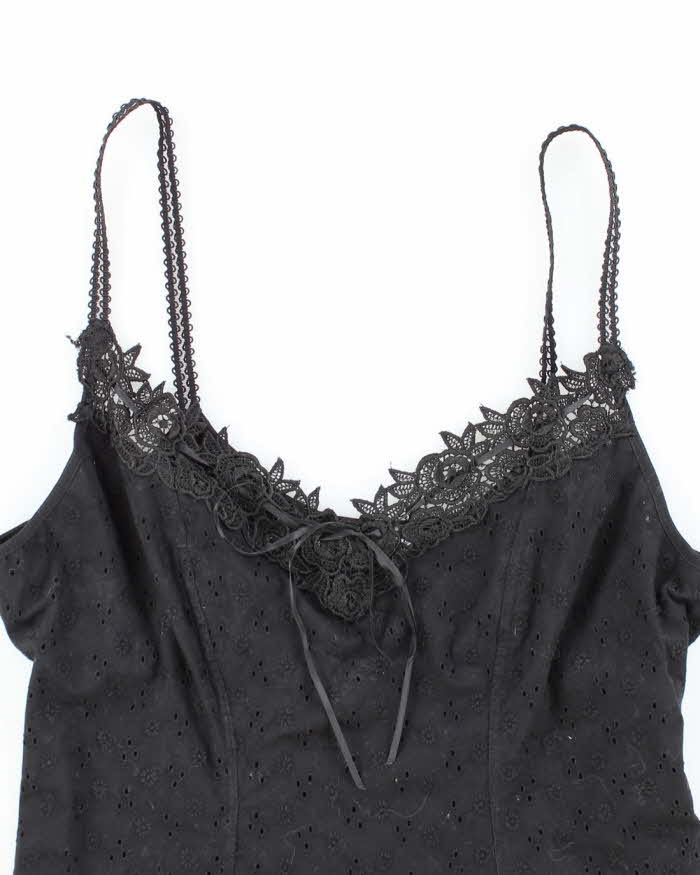 Vintage Y2k 00s Papillion Blanc Pointelle Cami - S
