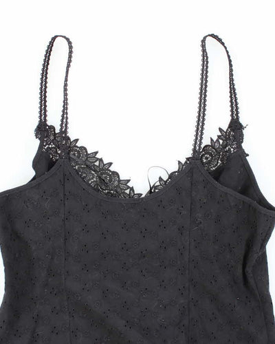 Vintage Y2k 00s Papillion Blanc Pointelle Cami - S