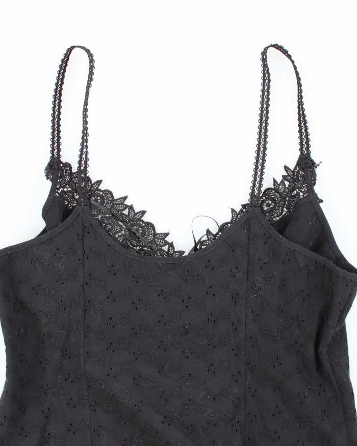 Vintage Y2k 00s Papillion Blanc Pointelle Cami - S