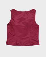 Vintage 90s Reitmans Satin Square Neck Top - M