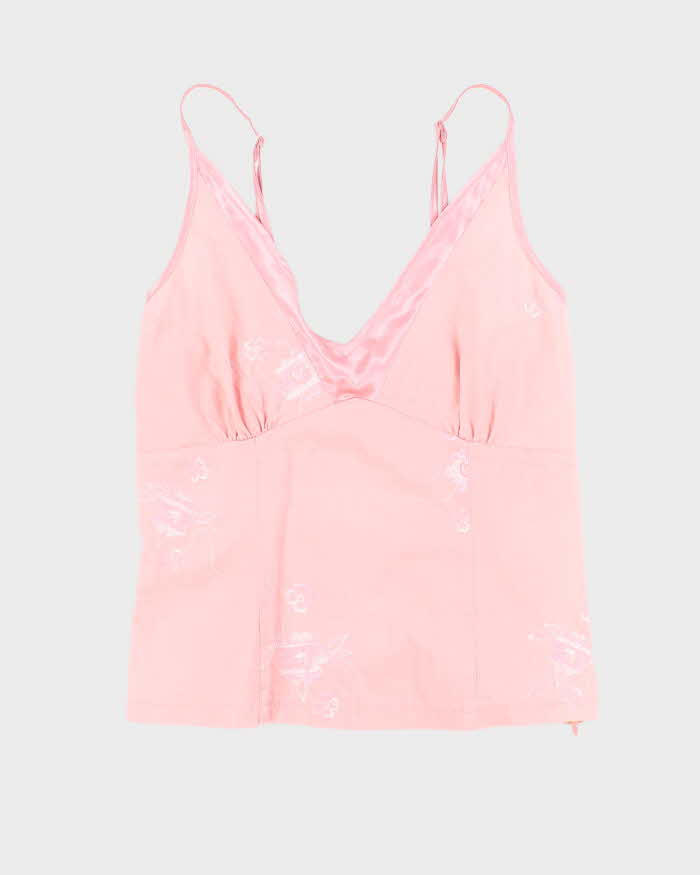 Vintage Y2k 00s Fond Embroidered Cami - S
