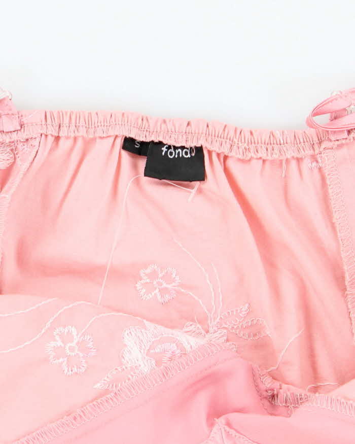Vintage Y2k 00s Fond Embroidered Cami - S