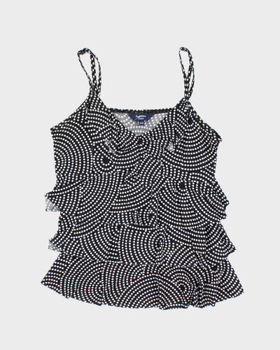 Vintage Y2k 00s Reitmans Polka Dot Ruffle Cami - M