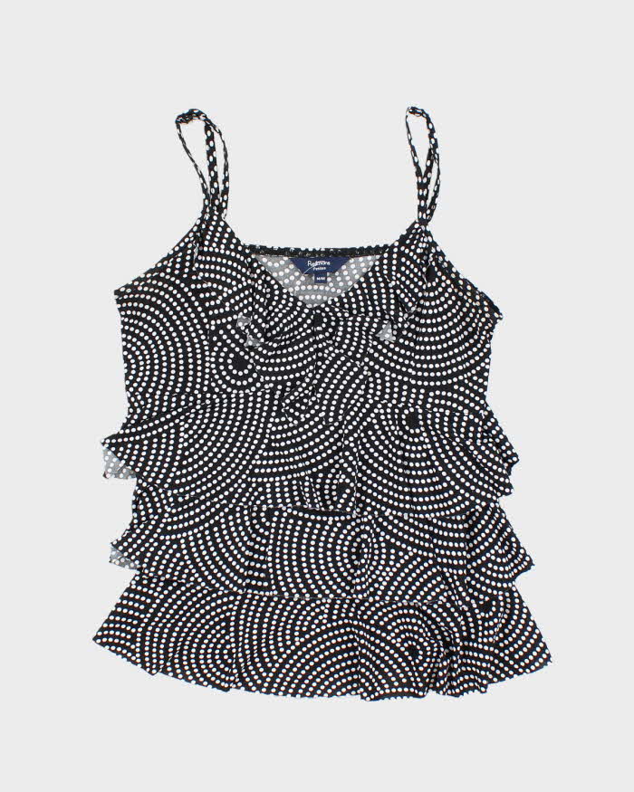 Vintage Y2k 00s Reitmans Polka Dot Ruffle Cami - M