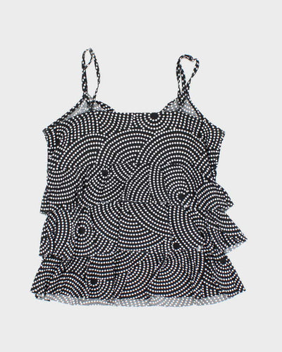 Vintage Y2k 00s Reitmans Polka Dot Ruffle Cami - M
