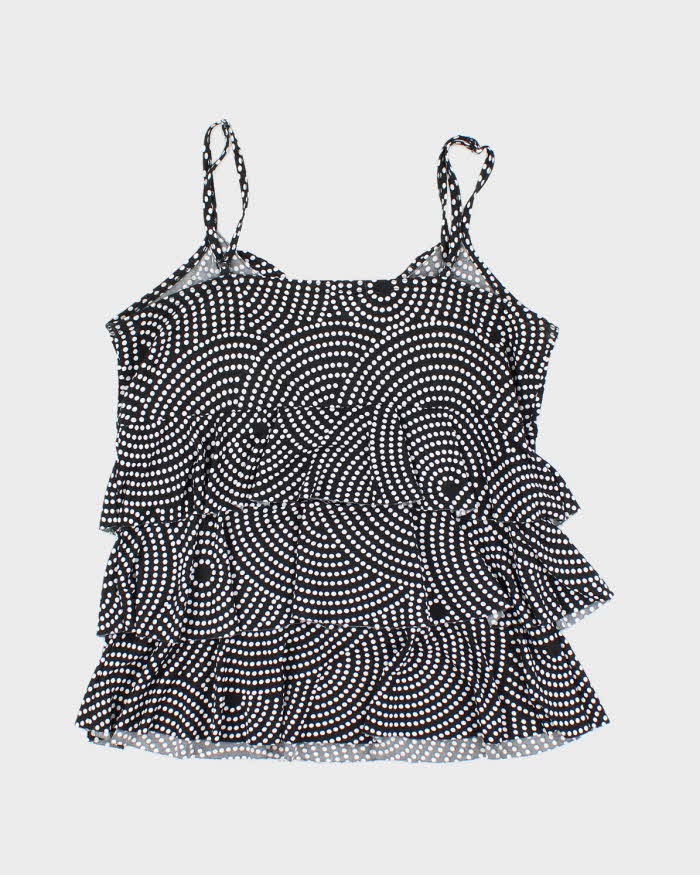 Vintage Y2k 00s Reitmans Polka Dot Ruffle Cami - M