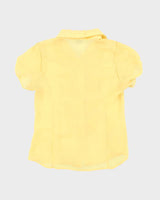 Vintage Y2k 00s Sans Souci Mesh Ruffle Blouse - L