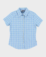 Vintage 90s 00s Brody Check Blouse - S