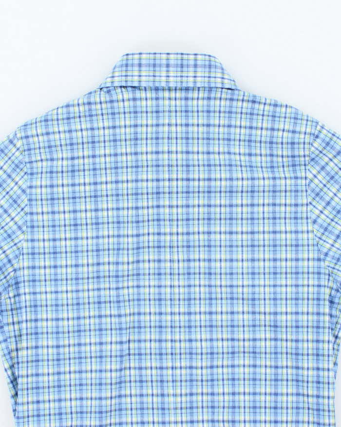 Vintage 90s 00s Brody Check Blouse - S