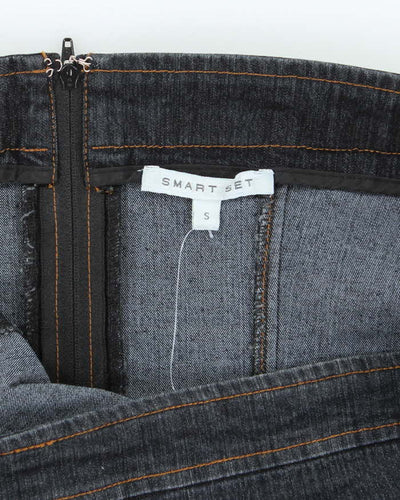 Vintage Y2k 00s Smartset Denim Lace Up Top - S