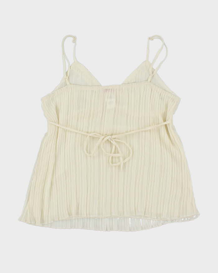 Vintage Y2k 00s Guess Pleated Mesh Cami - M