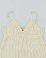 Vintage Y2k 00s Guess Pleated Mesh Cami - M